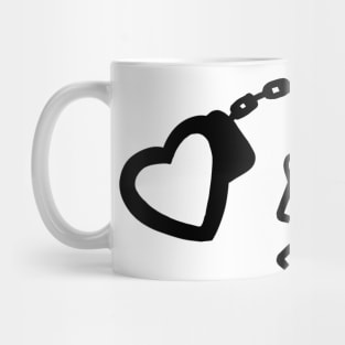 heart shaped handcuffs Mug